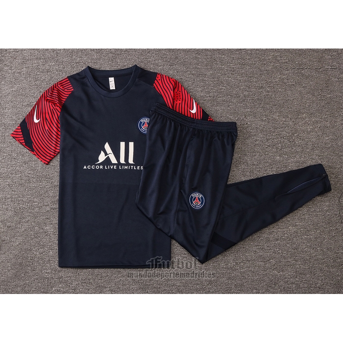 Chandal del Paris Saint-Germain Manga Corta 2020-2021 Azul